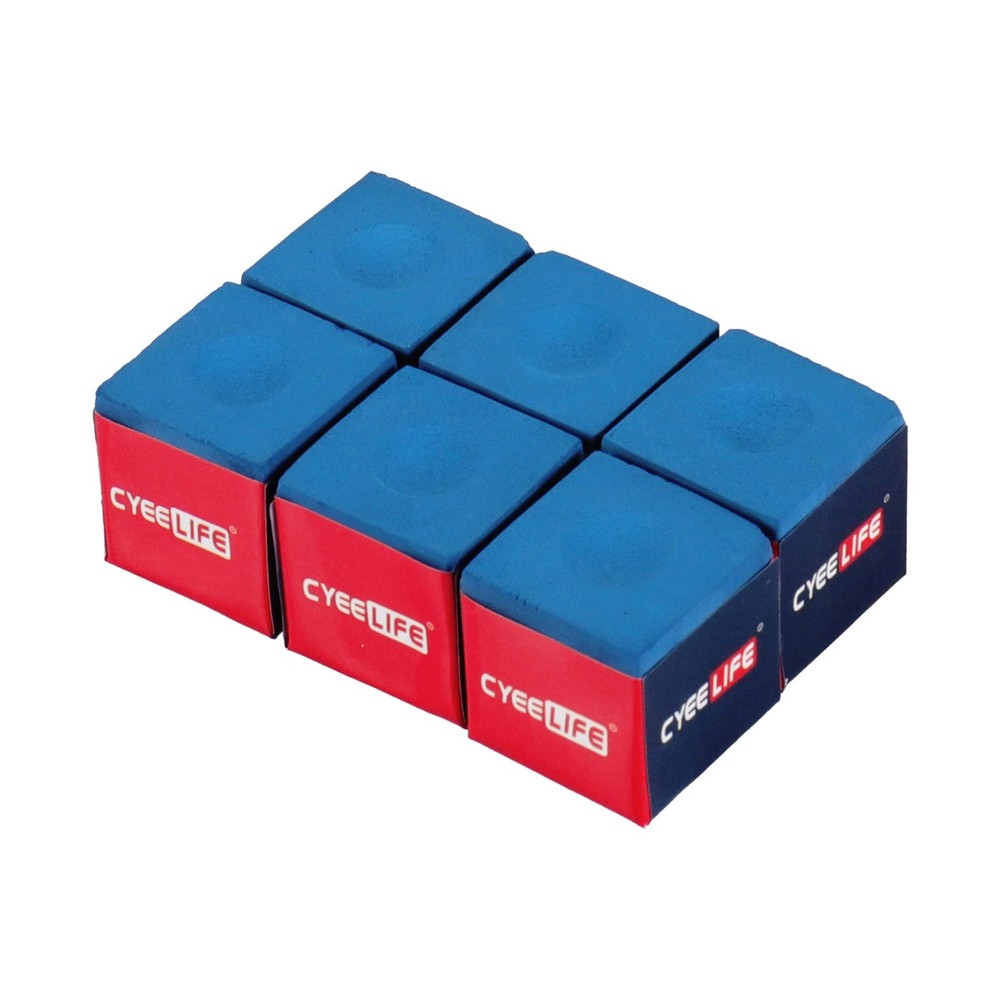 Billiard Chalk 6pcs BluePool Table Accessories for Table Billiards