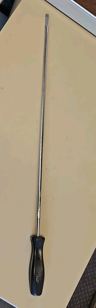 Snap On SDD4160 Black Hard Handled Flat Head Screwdriver 19.5” Long Total