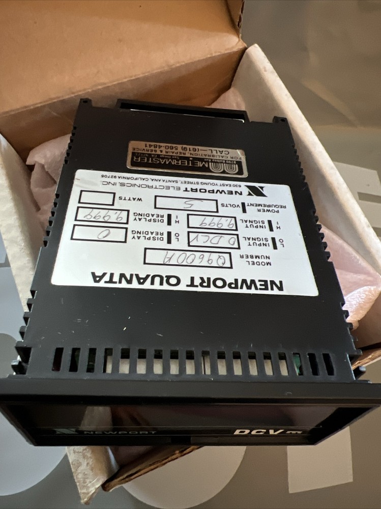 NEW SURPLUS Newport QUANTA DCV METERMASTER Q9600A RANGE 0-2 V