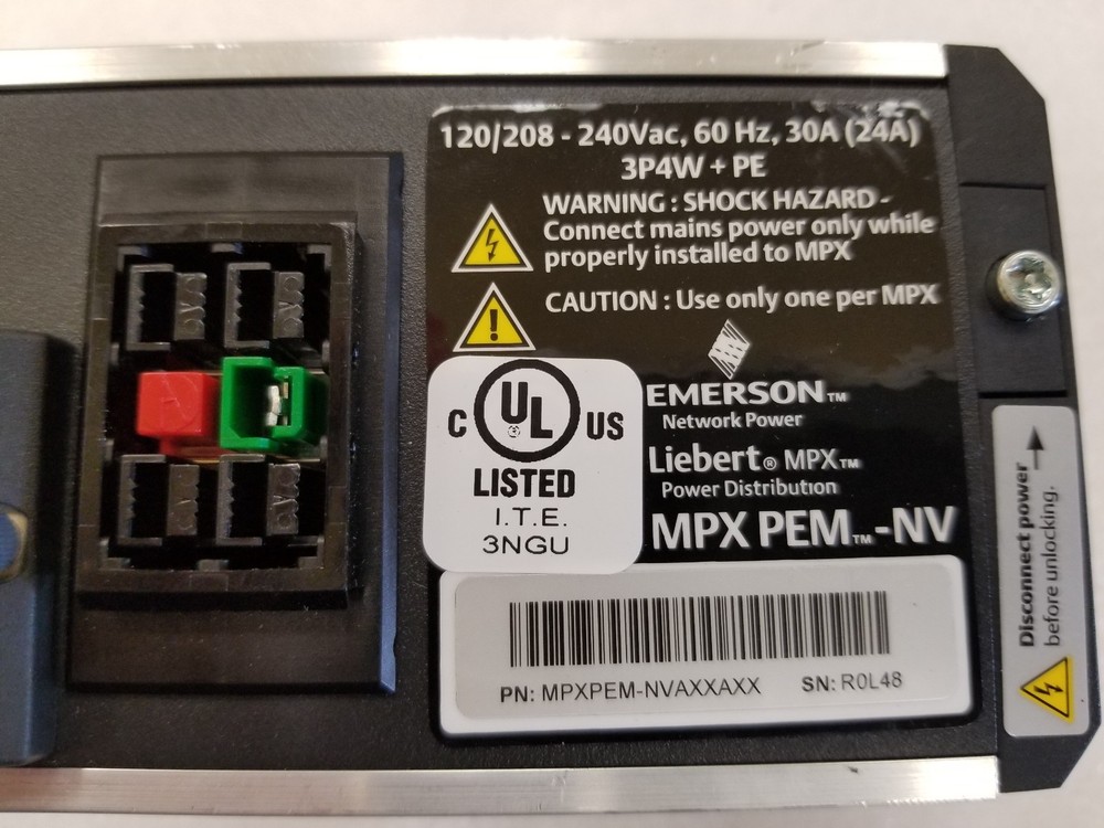 Emerson Liebert MPX PEM-NV Server Rack Variable PDU Communication Card RPC-1000