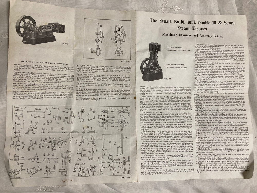 Stuart Turner 10V Engine Machined Parts