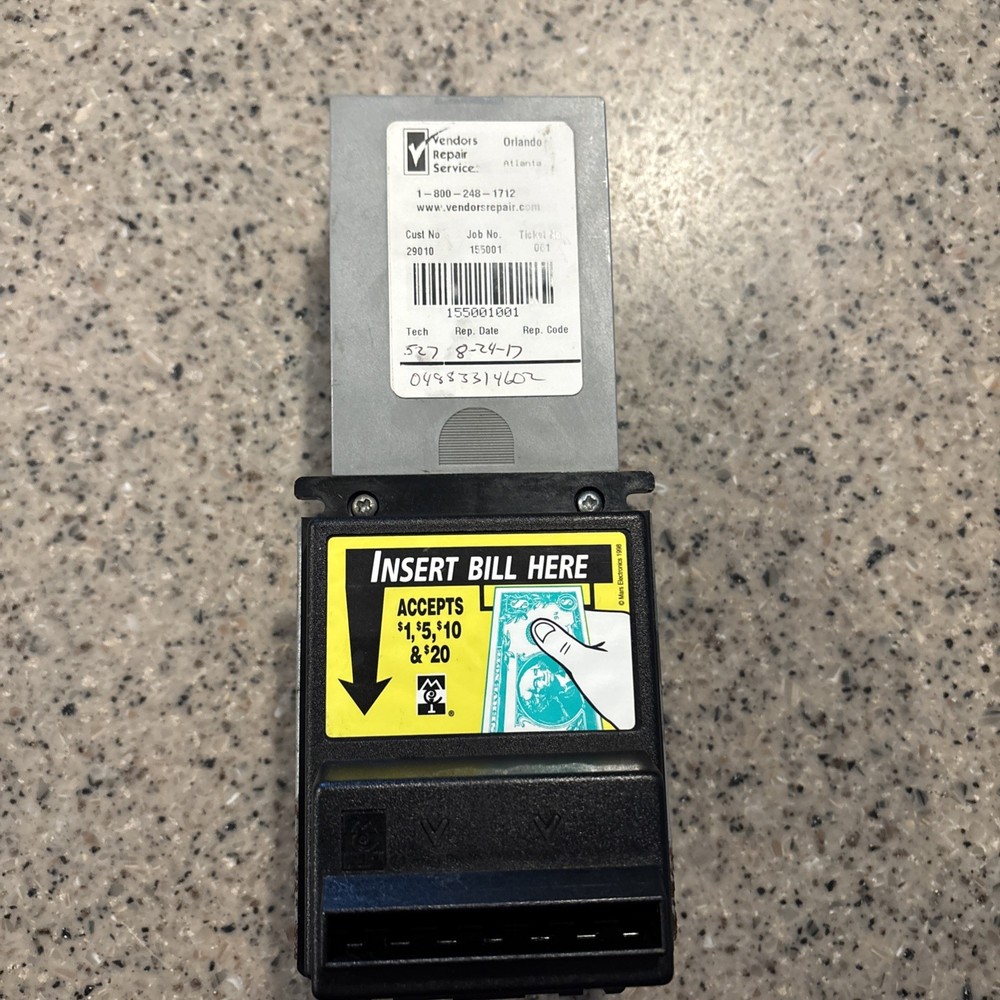 Mars Vending Machine Bill Validator Acceptor. Used. Works. AE2651