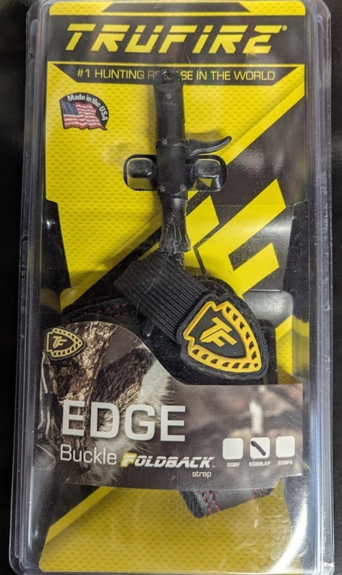 @NEW@ TruFire Edge Buckle Foldback Strap Bow Release Aid! EGBBLKF