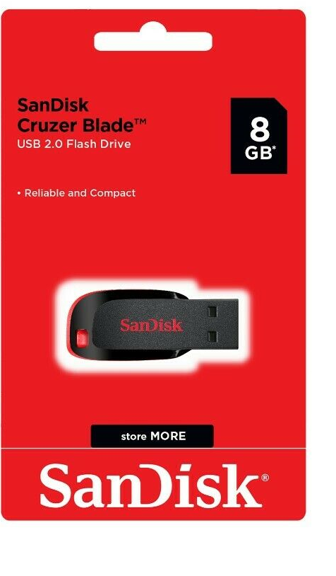 Sandisk 8GB 16GB 32GB 64GB 128GB Cruzer Blade Flash Drive Memory Stick USB Lot
