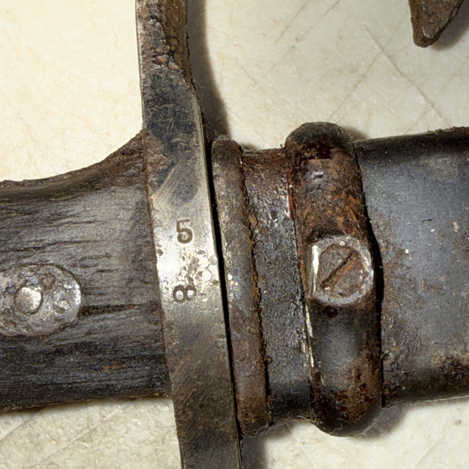 WW2 Japanese Arisaka Bayonet For Restoration. Very Rusty