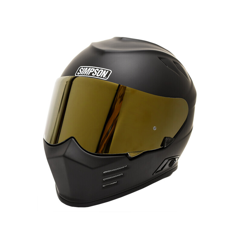 Simpson Helmet Shield GBGSE; Ghost Bandit Gold Mirror, Exterior