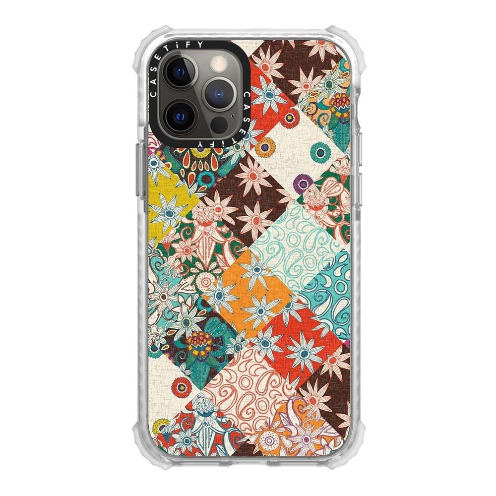 CASETiFY Ultra Impact Case for iPhone 12 / iPhone 12 Pro - SARILMAK Patchwork -