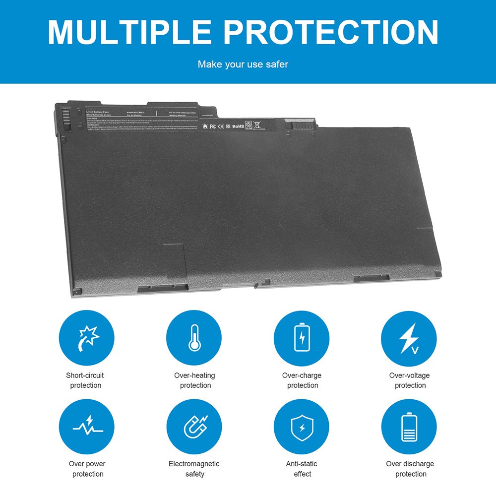 50Wh Laptop Battery For HP EliteBook 840 845 850 855 G1 G2 Series CM03XL CM03