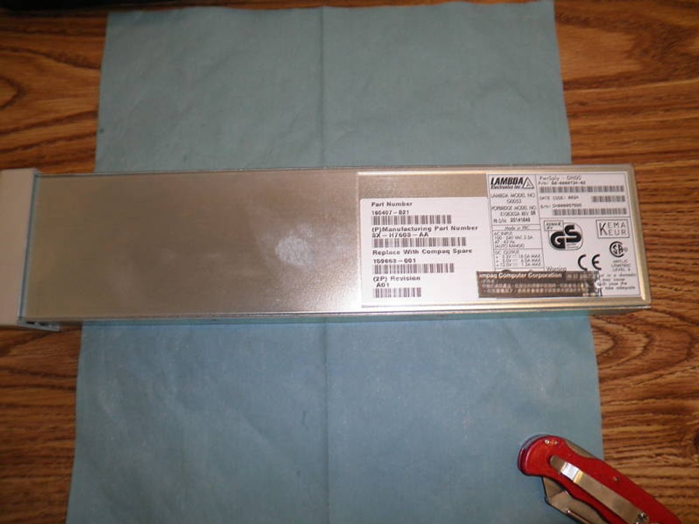 Lambda Model: G0053 / Compaq 160407-B21 Power Supply