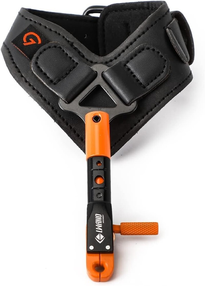 Leather Archery Release Aid with Adjustable Wrist Support & Hex Wrench