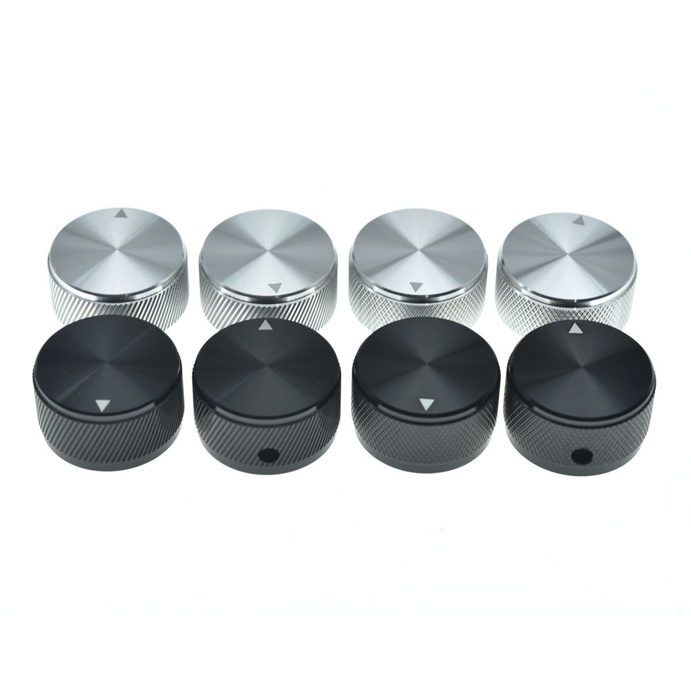 2pcs 30*17mm Aluminium Pot Knobs 1/4" Pot Control Knobs for Amplifier/Preamps