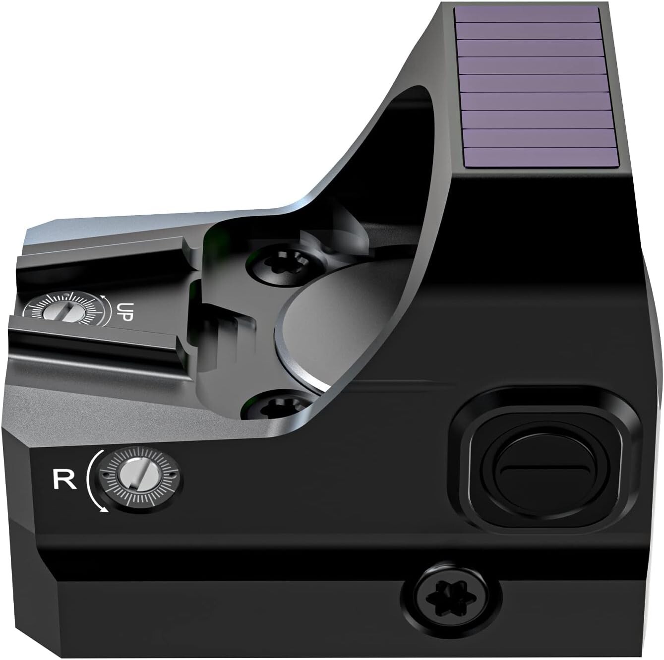 EPN AE-RS1028 Red Dot LED Reflex Sight, Solar Failsafe, Shake Awake, Black