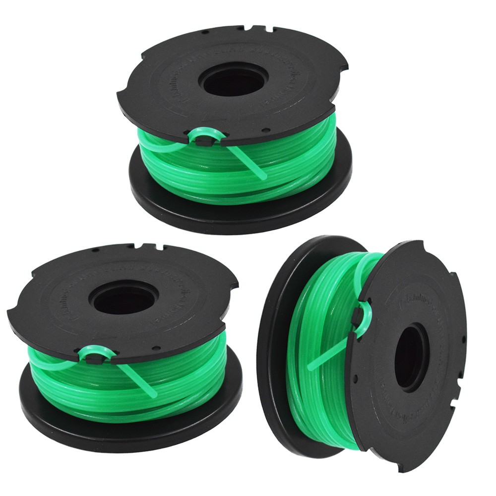 3Pcs SF-080 String Trimmer Spool Line Replace Suitable For Black & Decker GH3000