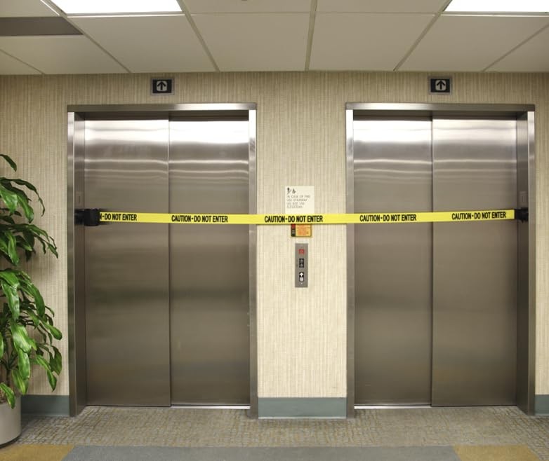 Banner Stakes 30 ft Crowd Control Safety Multi-Surface Wall Mount Retractable