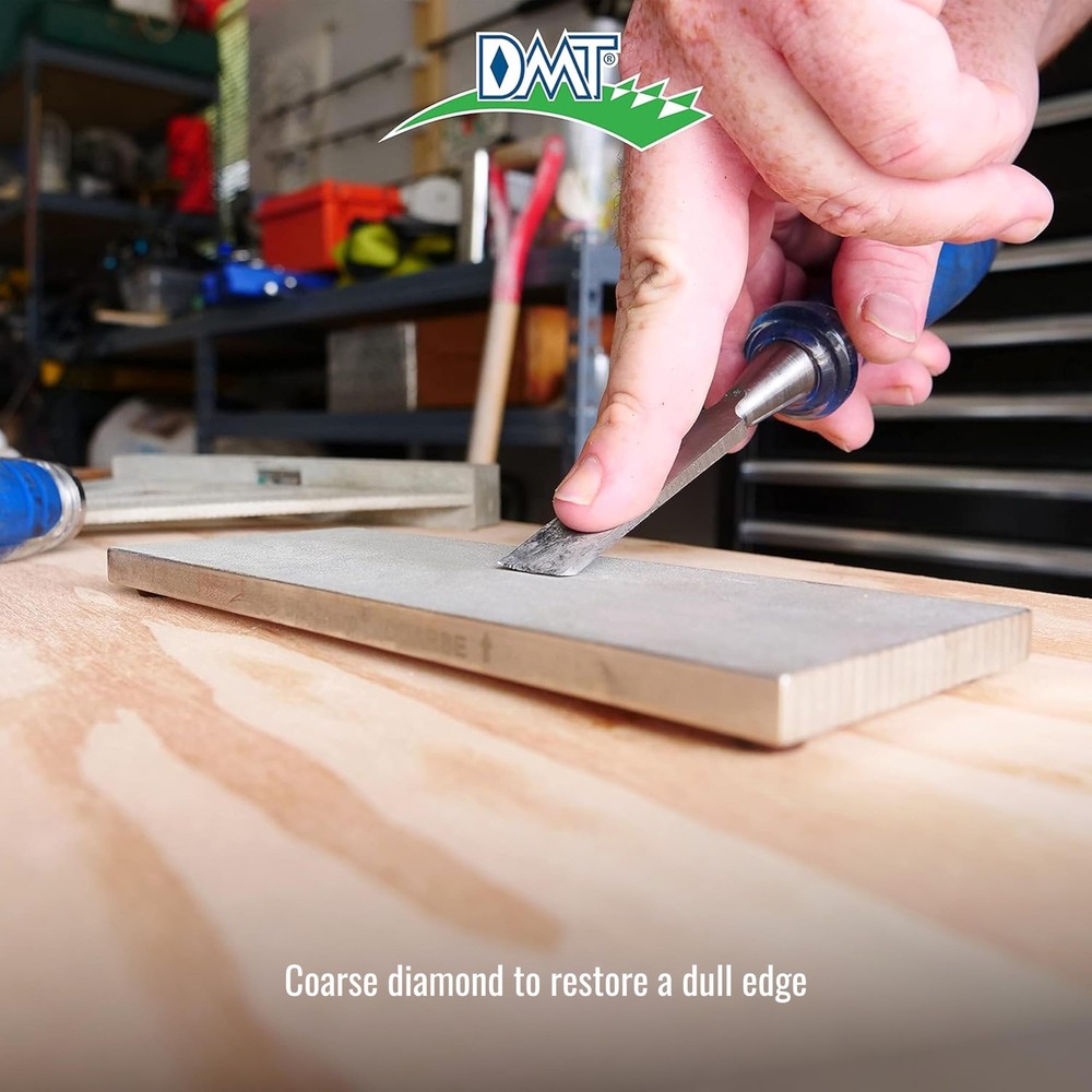 DMT D8C Dia-Sharp Bench Stone, Diamond Knife Sharpener, Coarse 325, Flat