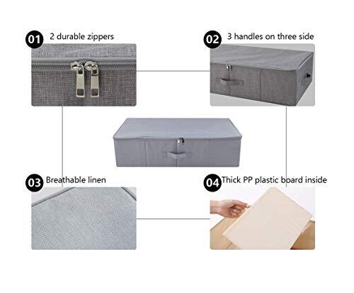 iwill CREATE PRO Underbed Storage Bins Dark Gray Pack of 2