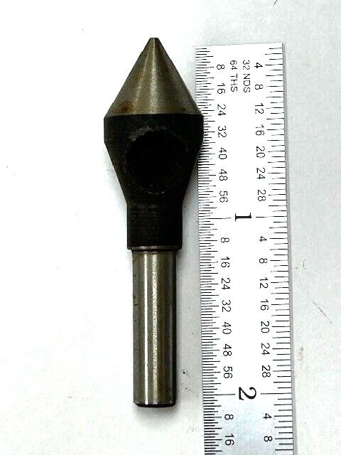 #2 HSS Zero Flute Countersink and Deburring Tool 60 DEGREE 3/16-17/32 Dia Range