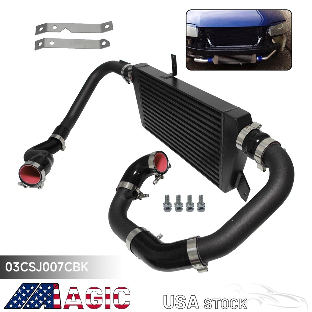 Front Mount Intercooler Pipe Kit For Audi A4 1.8T Turbo B6 Quattro 02-06 Black