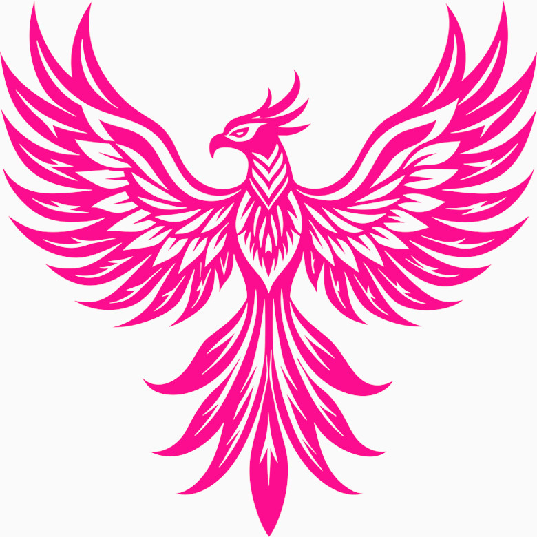 30 Custom Pink Eagle Phoenix Personalized Address Labels