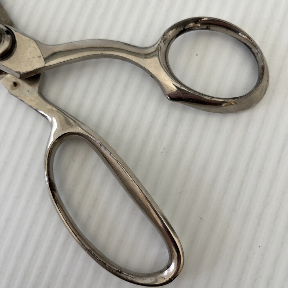 Wiss Pinking Shears Zig Zag Cut Chrome Vintage Scissors