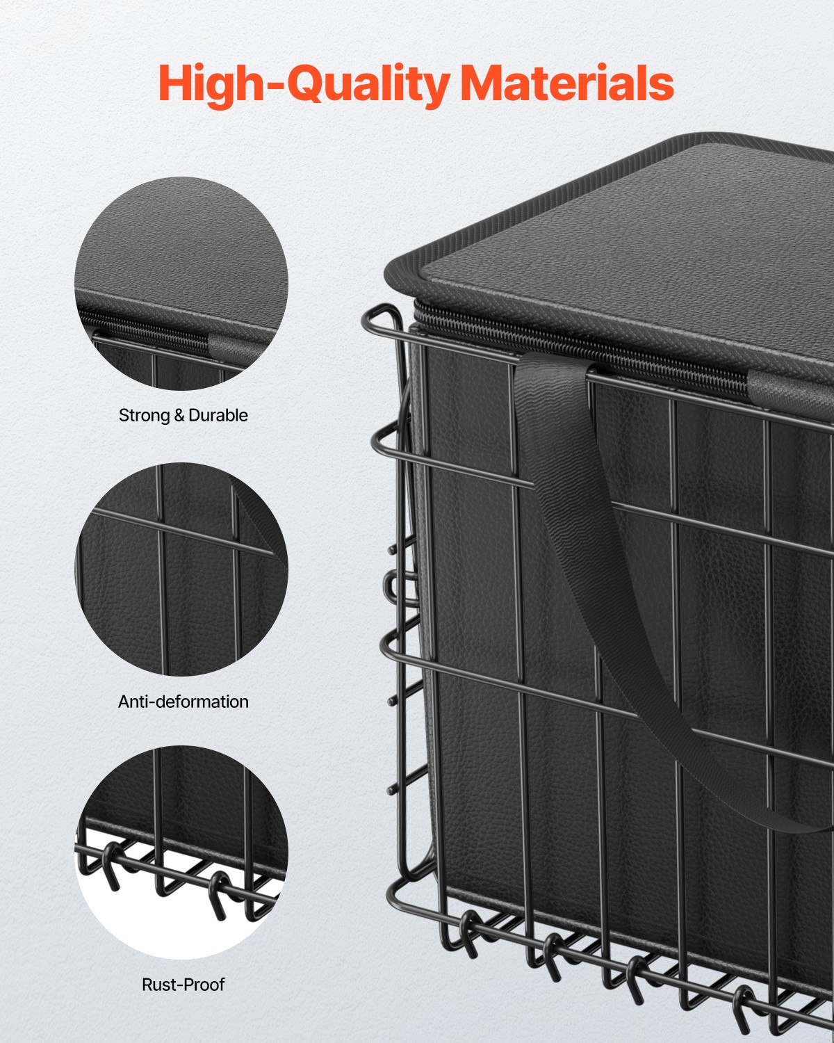 Rear Bike Basket Folding Bicycle Basket Cargo Net Liner Waterproof Cover