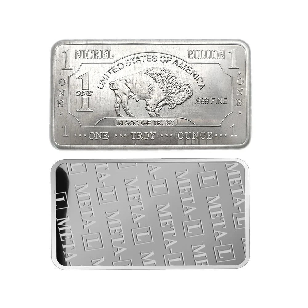 2 Nickel , 2 Titanium , 2 brass 1 oz American buffalo