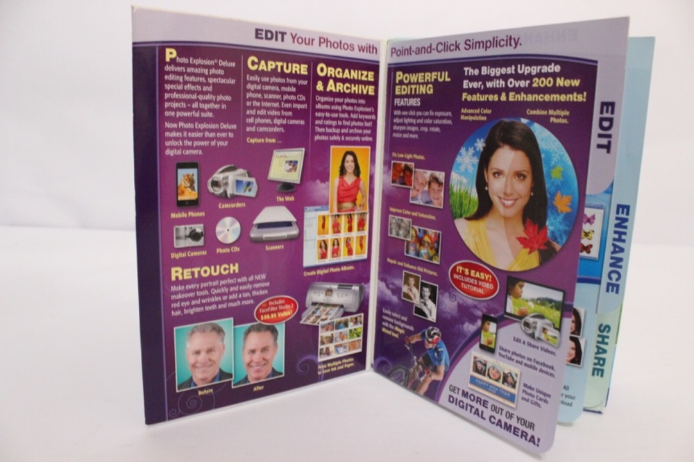 Photo Explosion Deluxe Version 5 for PC Windows - Open Box