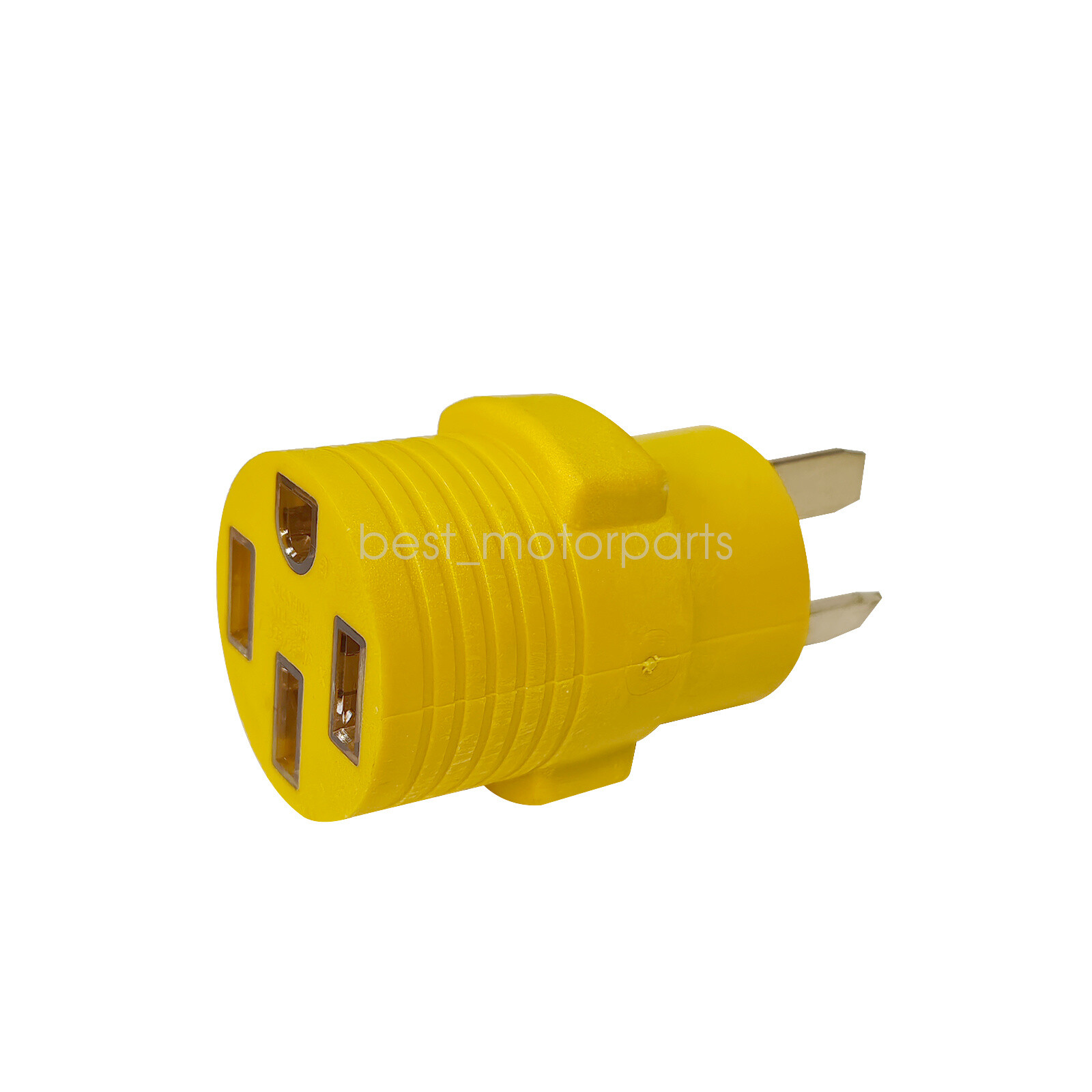 NEMA 10-50P To 14-50R Adapter Plug, 50 Amp 120V/240V Compact 3 Prong Male Plug