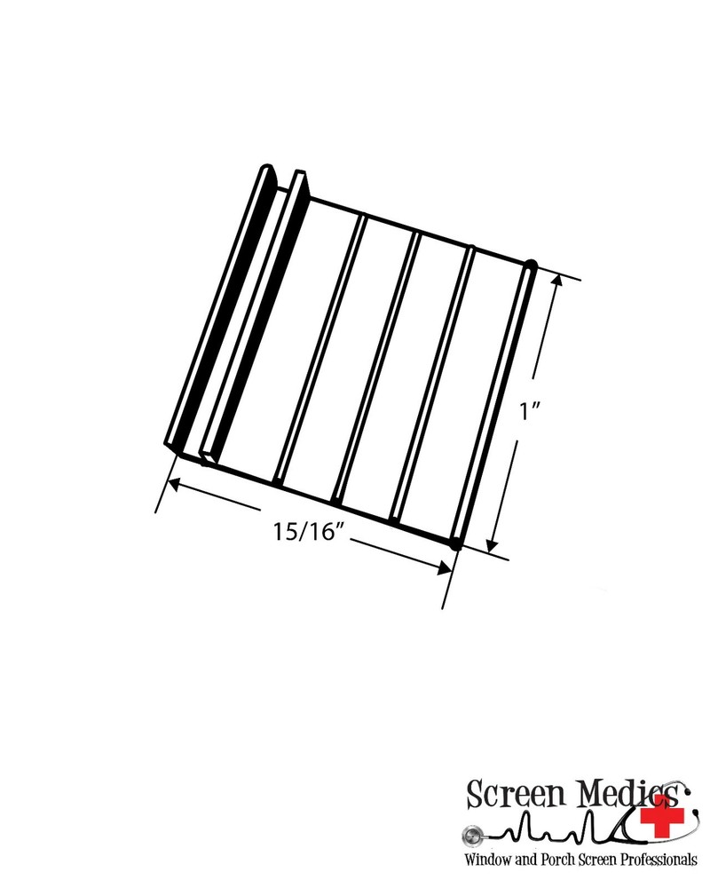 2 Pack - Black Pull Tabs for Window Screens - Hard PVC