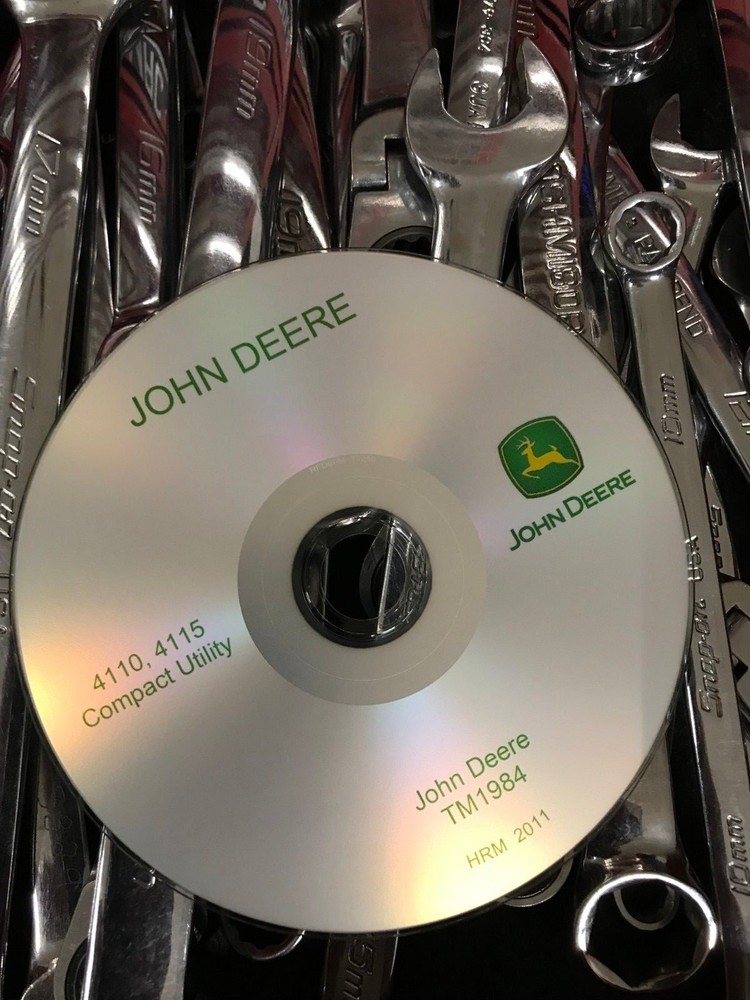 John Deere 4110 and 4115 Compact Tractor Technical Service Manual CD