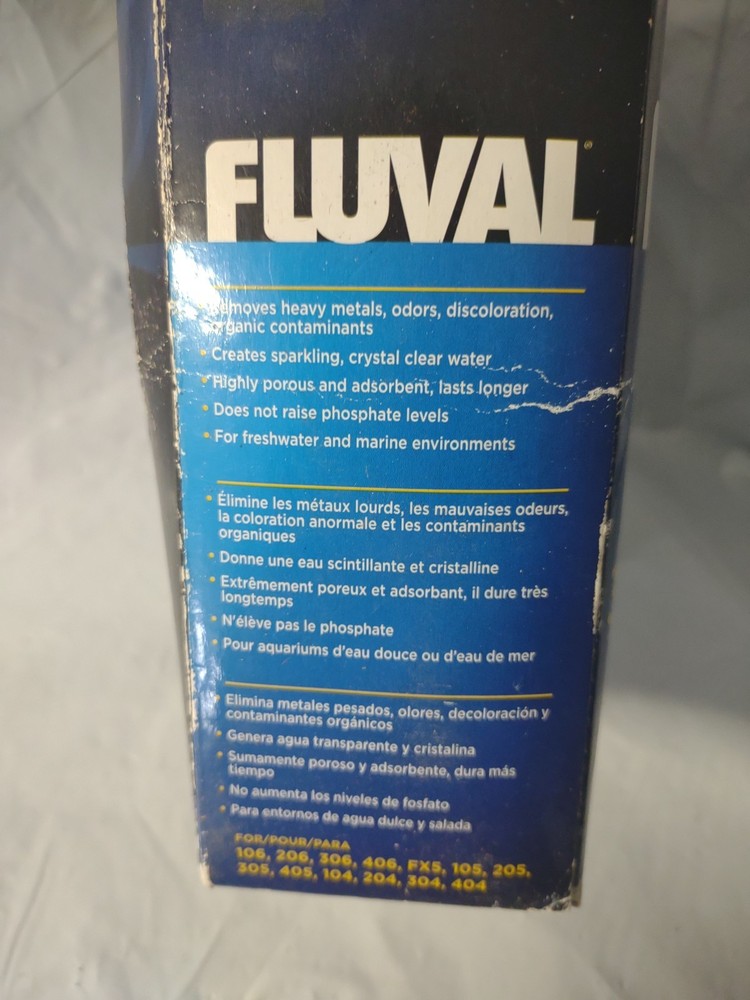 Fluval Carbon, 100 Gram, (3 Pack) , NEW, Open Box