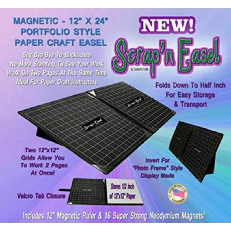 Magnetic Portable Double Grid Layout Scrapbook Style Ergonomic Work Surface