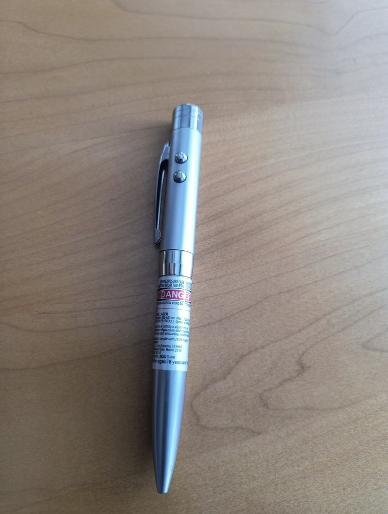 Laser Ballpoint Pointer Pen LED Light Lazer  3 in 1 Training Toy