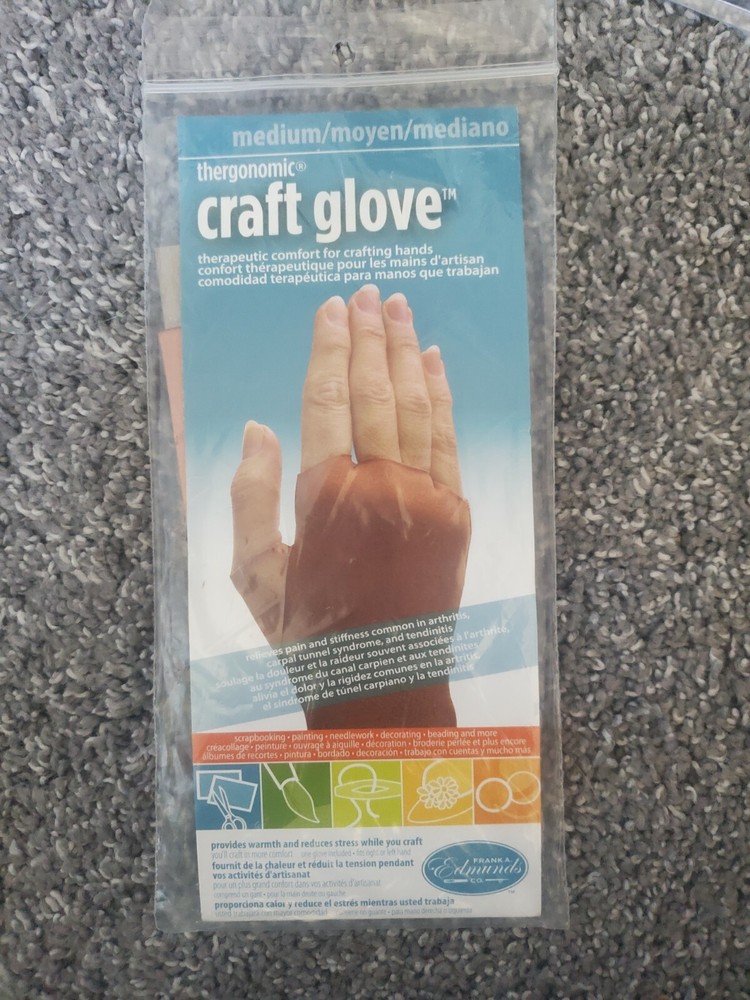 thergonomic Craft Glove, Medium Sized