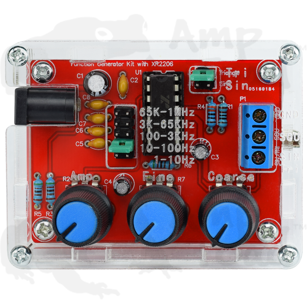 Function Generator XR2206 - DIY Kit - Optional Wall Plug [SOLDERING REQUIRED]