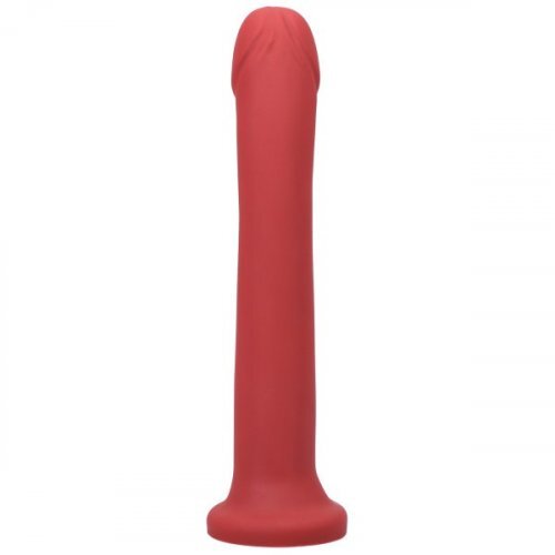 Tantus Hook Smooth Dildo - Ruby