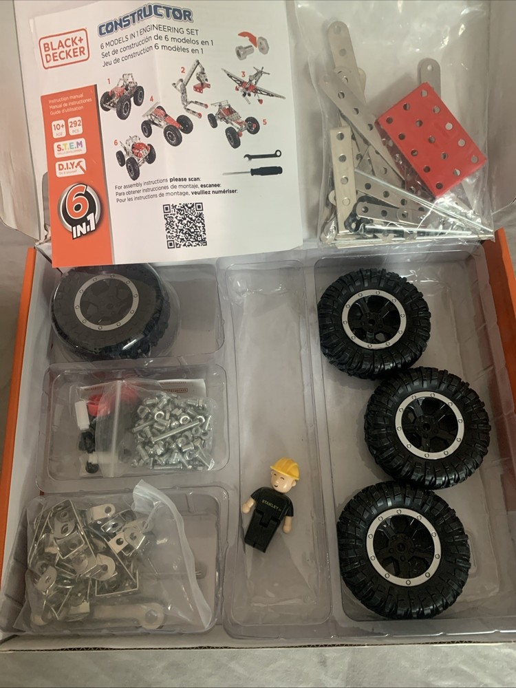 Black & Decker Constructor 6 In 1 Engineering Kit Partial Set