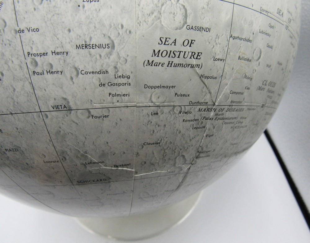 Vintage Replogle Lunar Globe 12” diameter sphere map moon