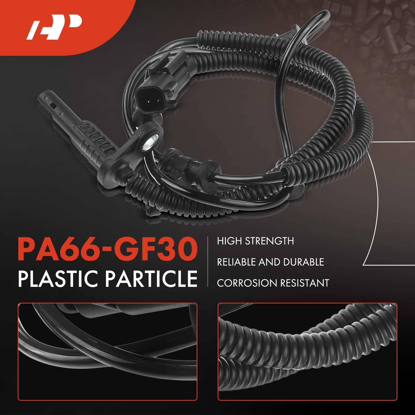 A-Premium 2pcs ABS Wheel Speed Sensor Rear for Ram 1500 2013-2018 1500 Classic