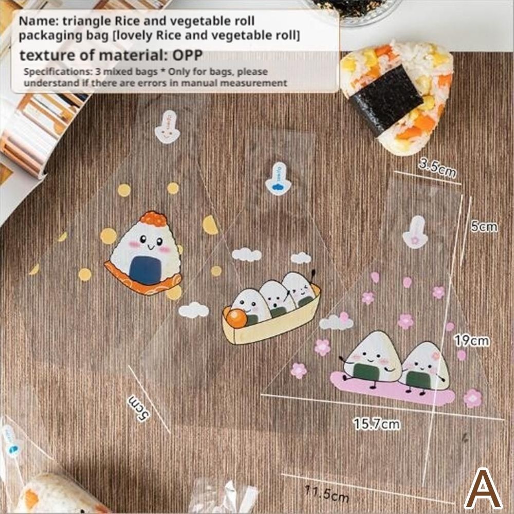 Triangular rice ball packaging bag Triangular mold Homemade seaweed G6W3 L2 X8M4