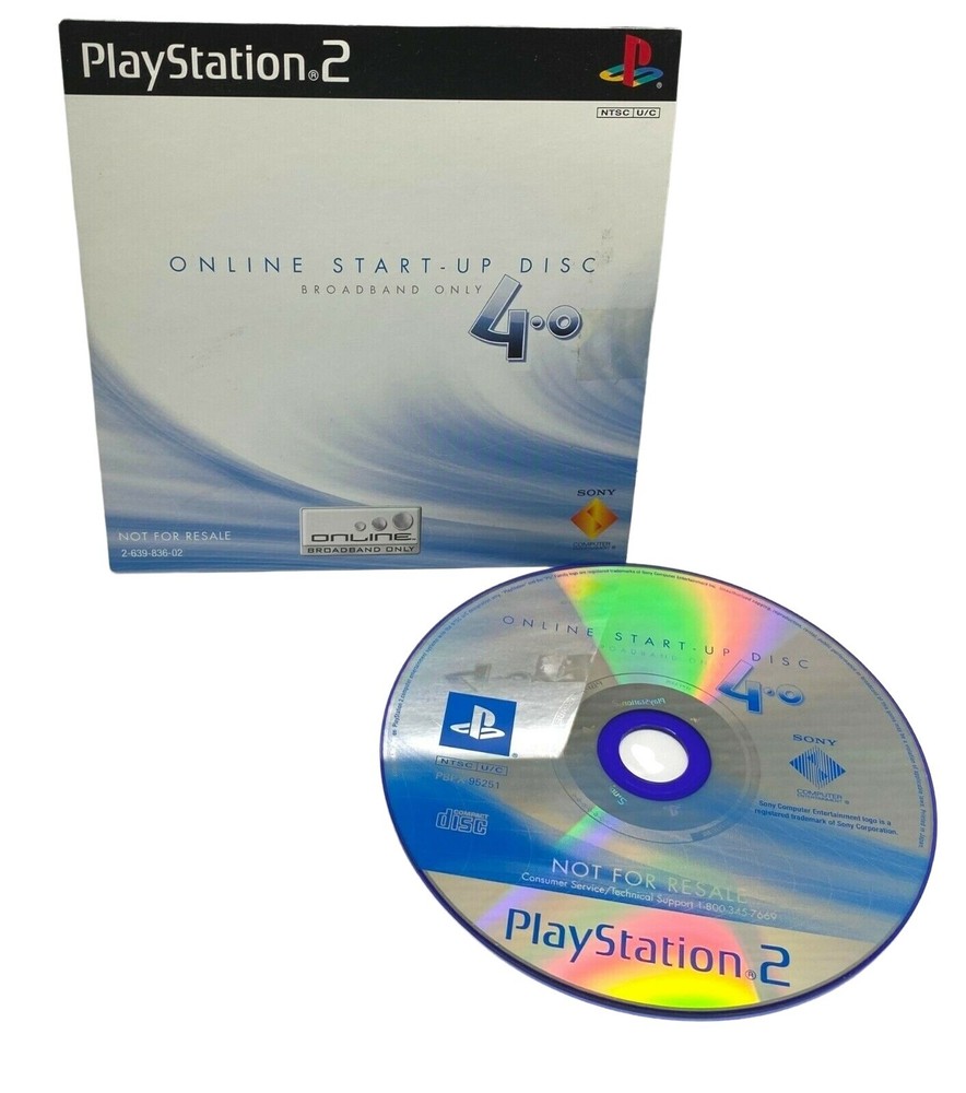 Sony PlayStation 2 PS2 Broadband Only Version 4.0 Start-Up Disc