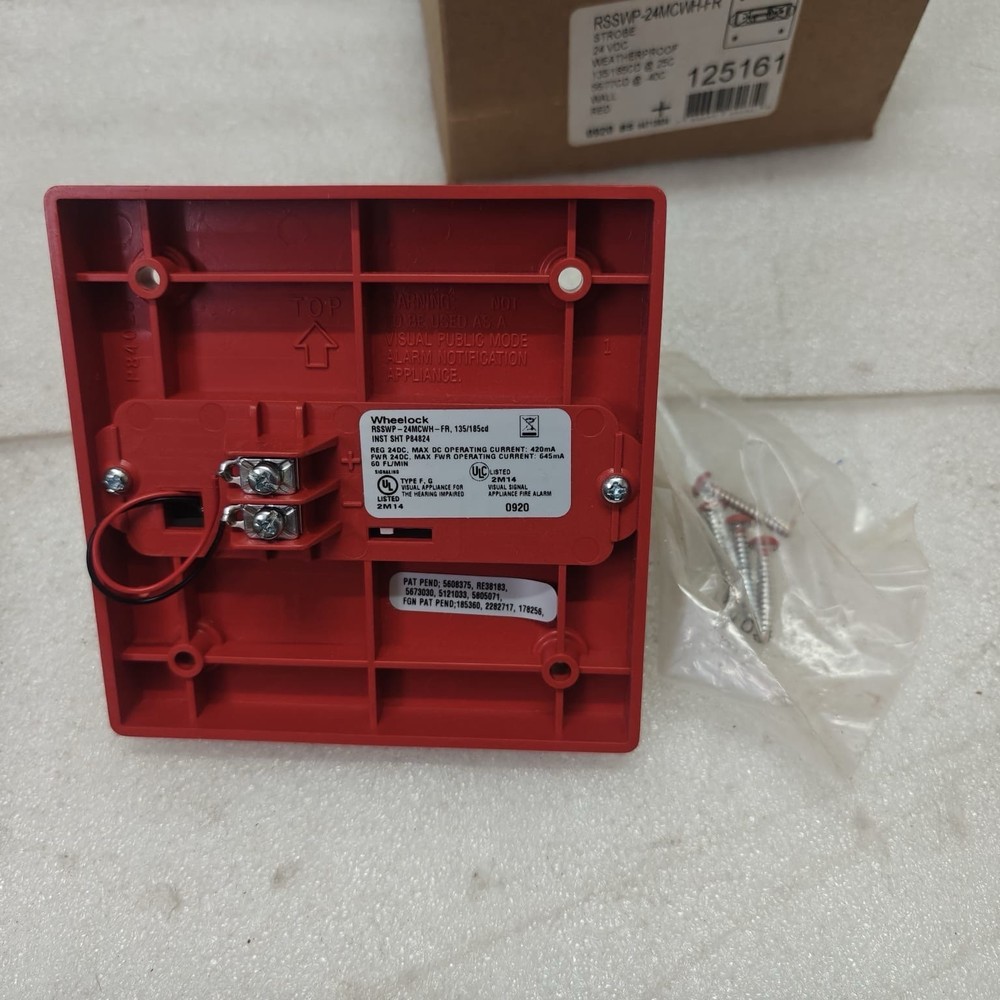 WHEELOCK (COOPER) WATERPROOF STROBE RSSWP-24MCWH-FR