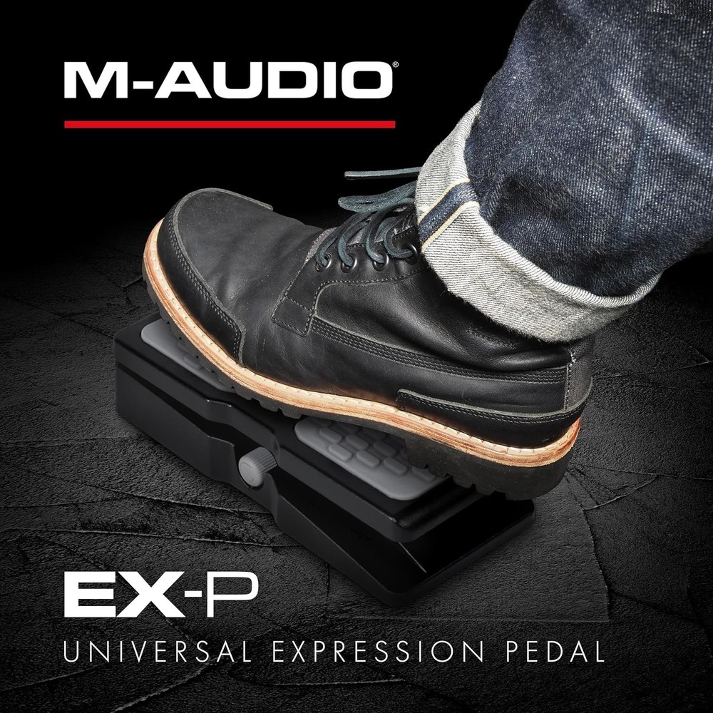 EX-P Expression Pedal for Keyboards, MIDI Keyboards/Controllers and Supported...