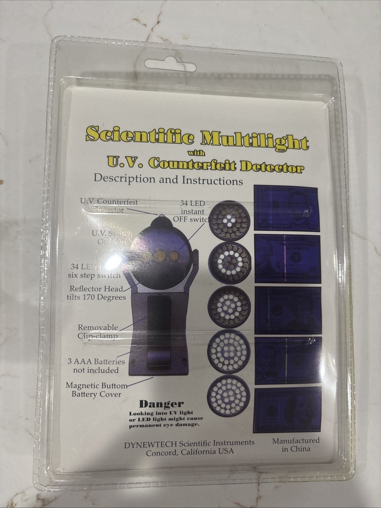 Scientific Multilight W/U.V. Counterfeit Detector