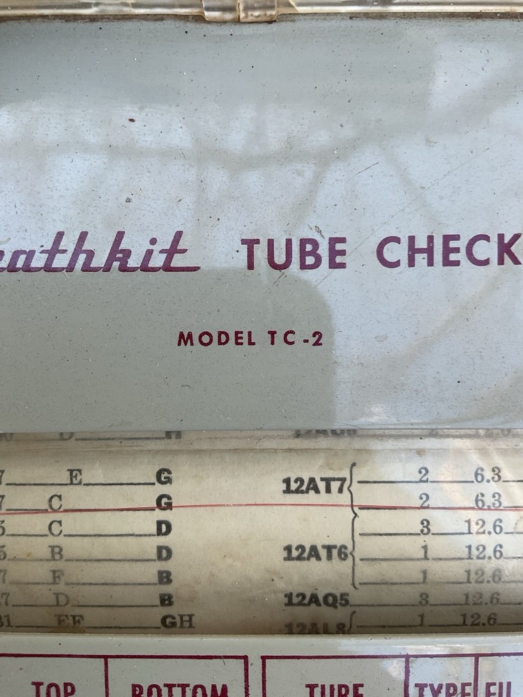 Heathkit TC-2 Tube Checker Tester Untested