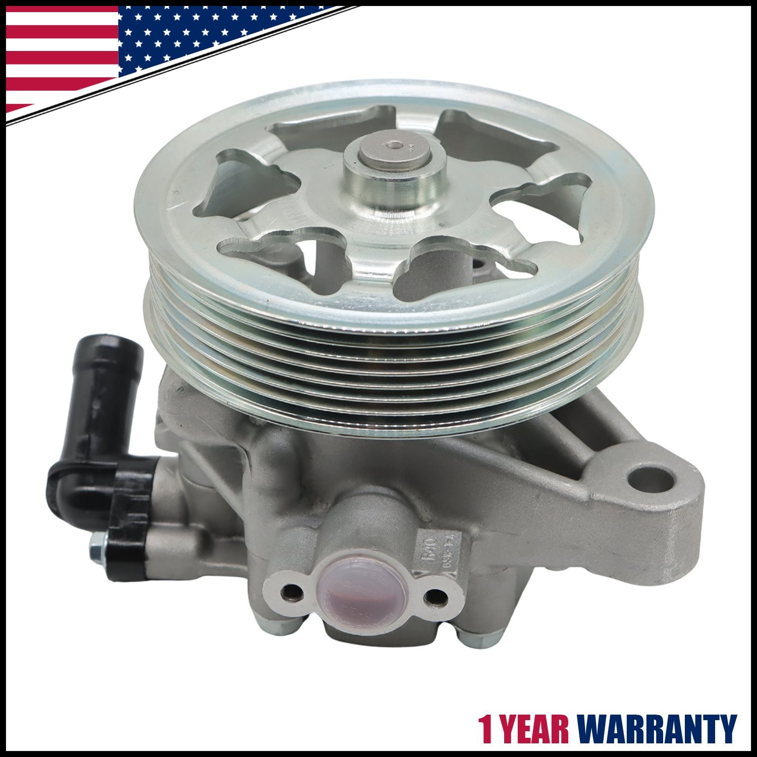 Power Steering Pump W/ Pulley For 2008-2012 Honda Accord EX LX L4 2.4L 21-5495