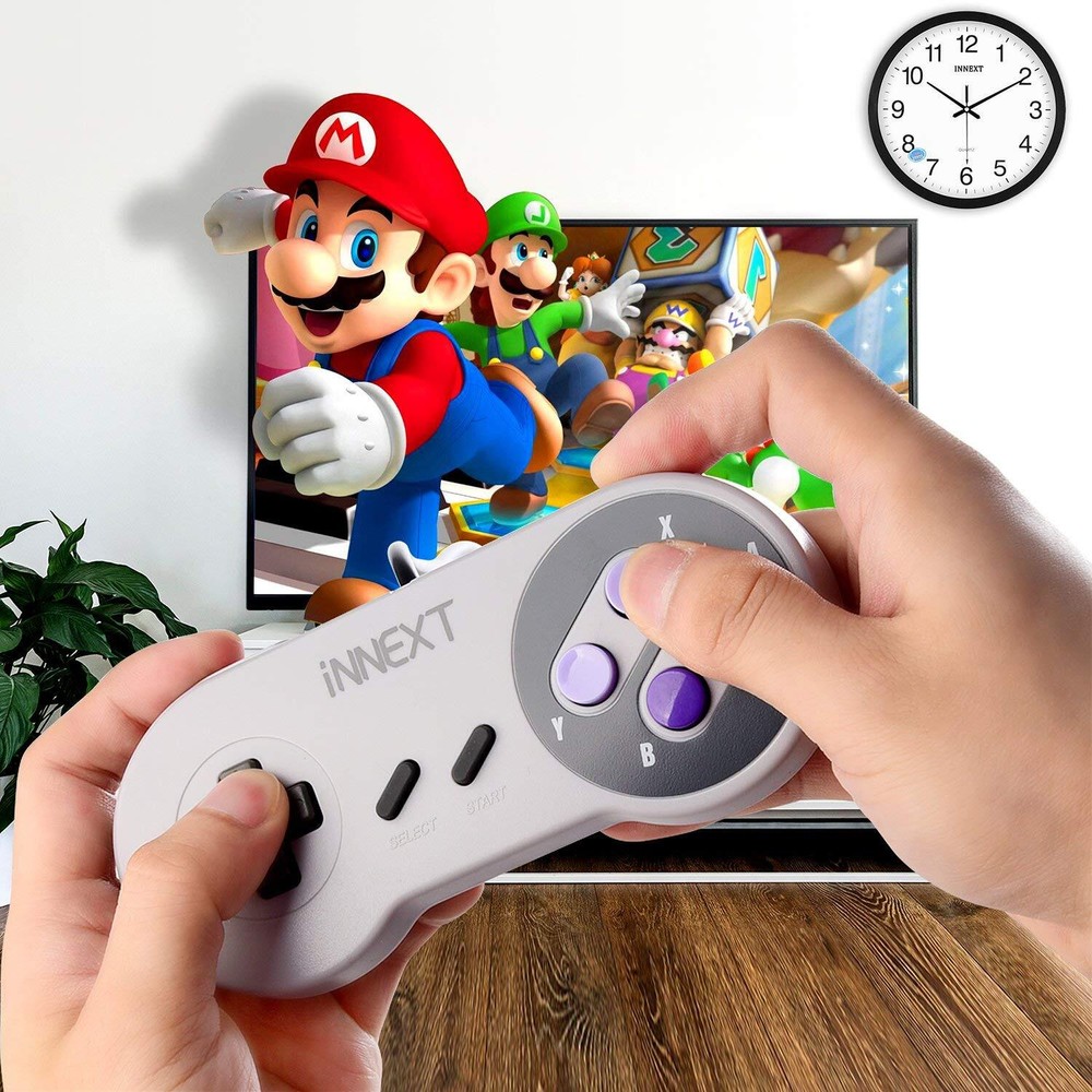 2 Pack USB SNES Controller Joystick Super Games Retro Classic Gamepad for PC MAC