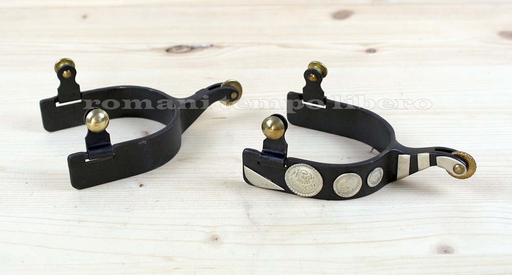 Western Spurs Burnished with Studs