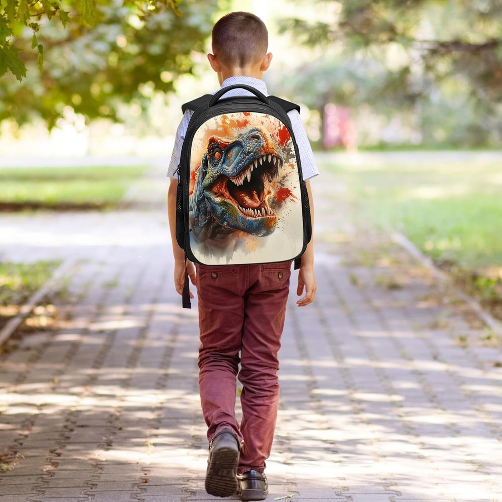 Dinosaur Backpack Watercolor Splash Boys