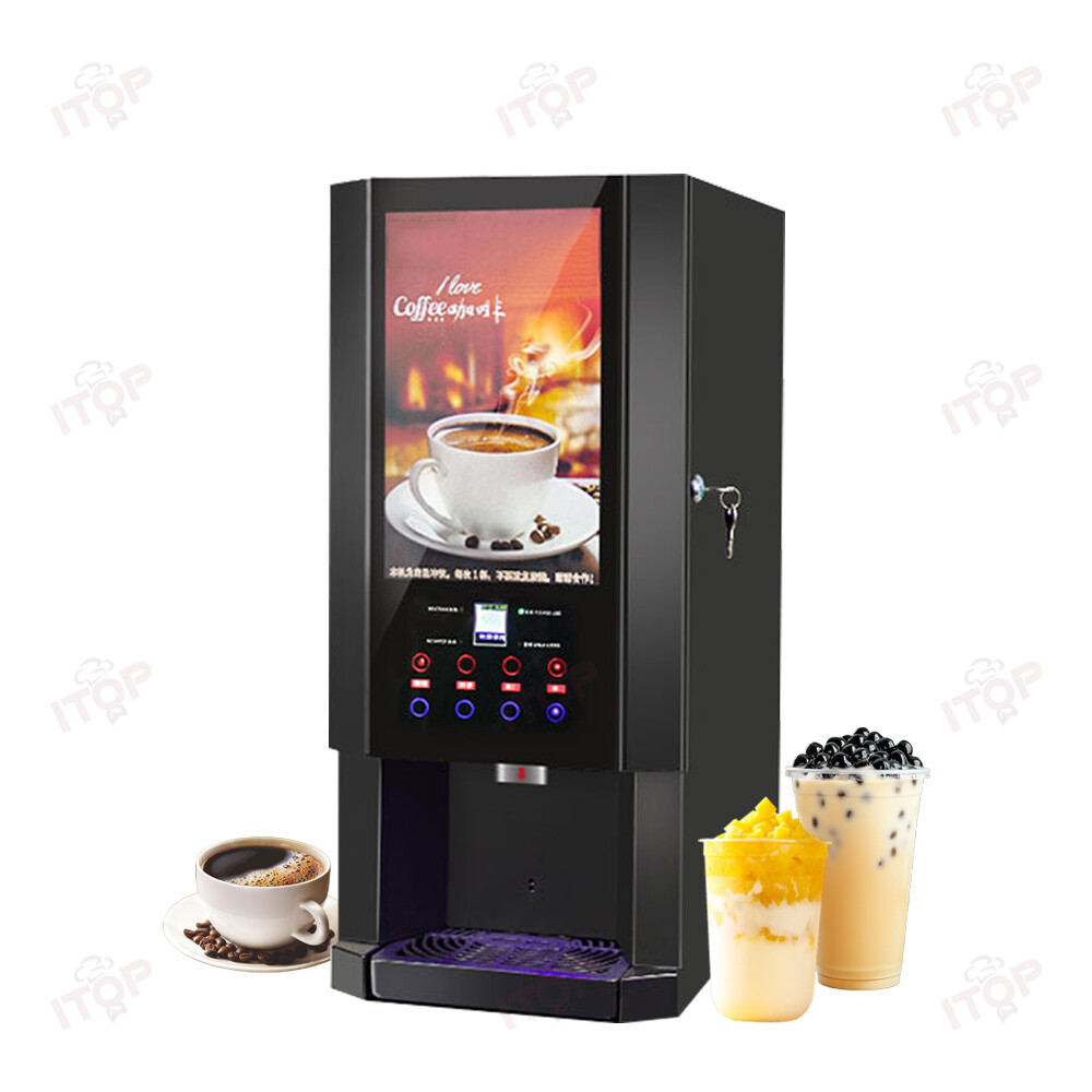Commercial Coffee Machine Multi-Function Hot Cold Instant Coffee Maker 110V/220V